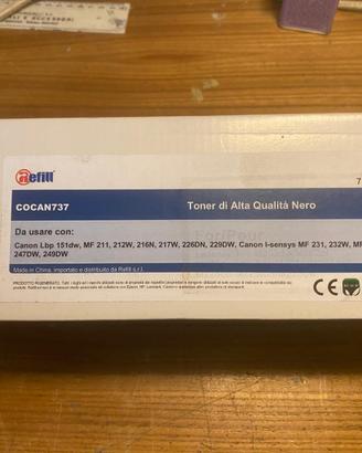 Toner Laser Nero Refill COCAN737 / Canon 737 (9435