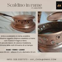 Scaldino in rame 