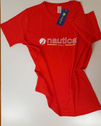 T-shirt donna rossa Nautica Italy L - NUOVA