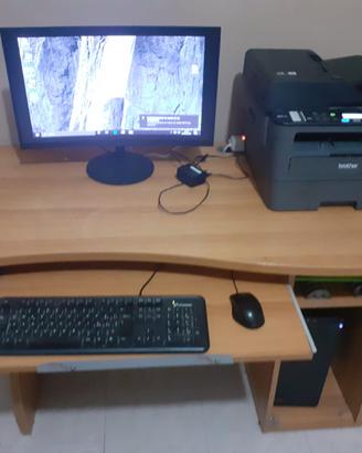 PC06  Asus   + Monitor 24" +  Stampante laser wifi