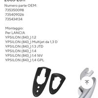 Copri maniglia cromata destra lancia Ypsilon