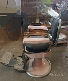 02 poltrone barbiere originali  anni ‘50