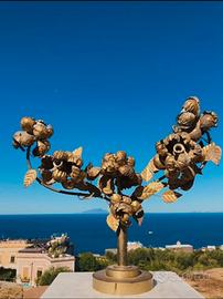 Candelabro in ottone da 8
