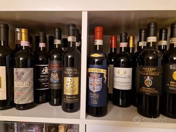 Stock bottiglie di Brunello di Montalcino 