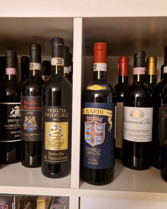 Stock bottiglie di Brunello di Montalcino 