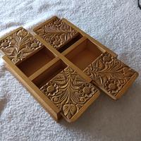 Scatola /Scrigno porta oggetti portagioie in legno