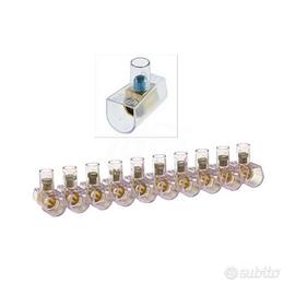 100 Morsetti a cappuccio 10mm 10 stecche da 10 pz