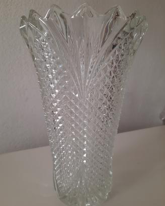 Grosso  Vaso  da  Fiori  in  Cristallo  