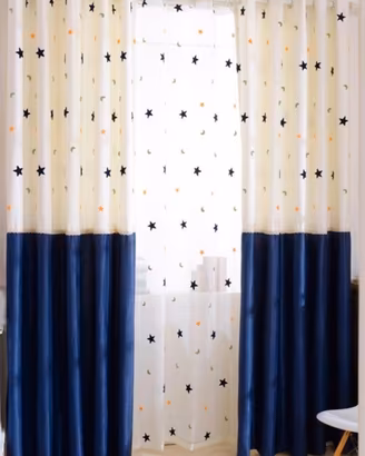 Set completo di tende cameretta dei bambini