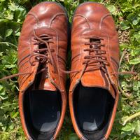 Sneakers vintage vero cuoio Massimo Rebecchi