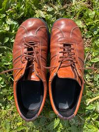 Sneakers vintage vero cuoio Massimo Rebecchi