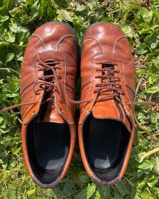 Sneakers vintage vero cuoio Massimo Rebecchi