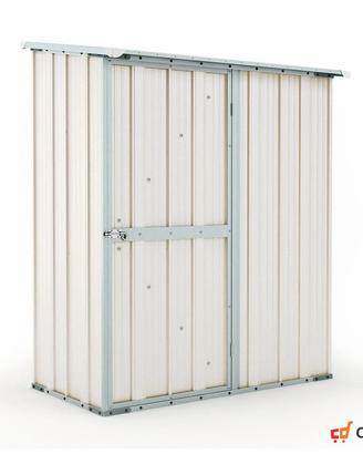 Casetta da giardino box in Acciaio 155x100 bianco