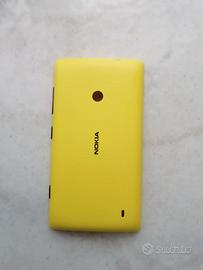 scocca posteriore per Nokia Lumia 520 gialla