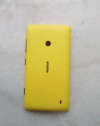 scocca posteriore per Nokia Lumia 520 gialla
