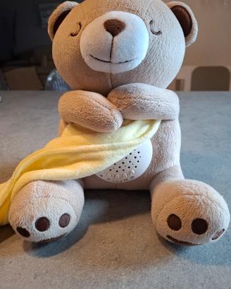 Peluche orsetto bambini con rumori bianchi e luci