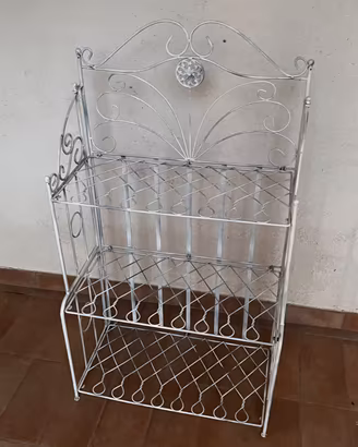Scaffale ferro battuto