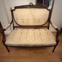 Salottino divanetto + 2 poltrone Luigi XV metà 900