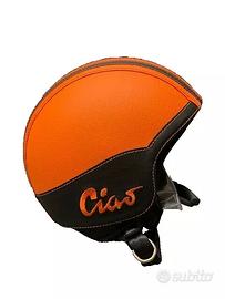 casco rivestito ciao in ecopelle arancio idea rega