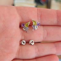 Orecchini "mazzo di fiori" in argento

