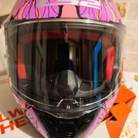 casco ls2 ff353 rapid poppies donna