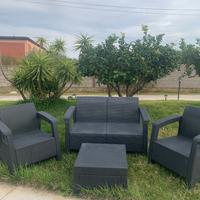 Salotto da giardino in Rattan