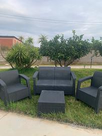 Salotto da giardino in Rattan