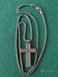 Collana Uomo Zancan in Argento 925 con Croce
