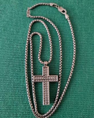 Collana Uomo Zancan in Argento 925 con Croce
