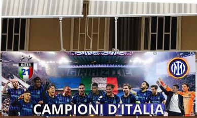 STRISCIONE 13 INTER IN PVC 200X70 CM CAMPIONE