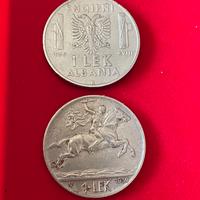 Coppia monete Albania Lek