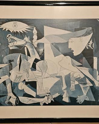 quadro con stampa di Guernica di Picasso