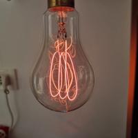 Lampadina filamento carbonio marchio Mazda vintage