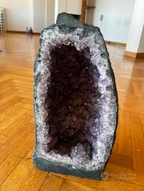 grande geode/drusa di ametista naturale