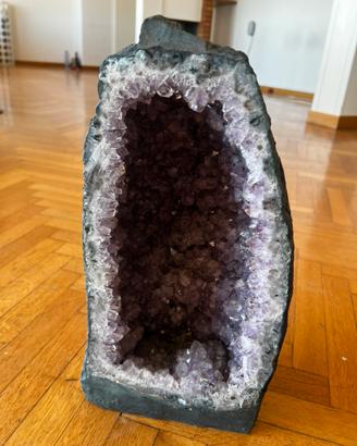 grande geode/drusa di ametista naturale