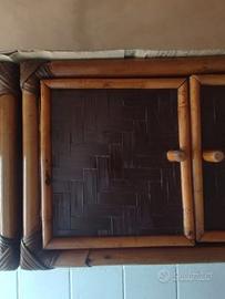 Pensili in rattan vintage