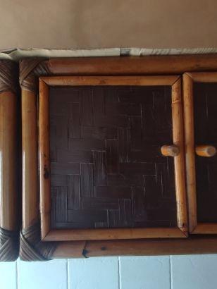 Pensili in rattan vintage