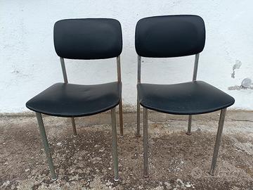 Sedie da studio pelle nera