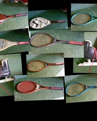 lotto racchette tennis vintage come da elenco