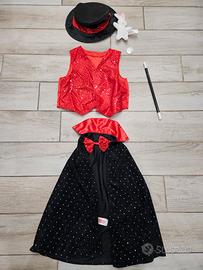 costume da mago carnevale 4-5 anni