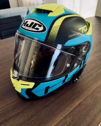 Coppia Caschi HJC RPHA 70 Vias MC2SF + Interfoni M