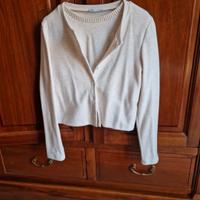 set maglia e cardigan Zara TG M