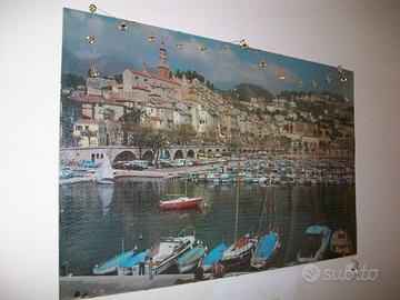 puzzle 6000 pezzi , con plexiglas su compensato