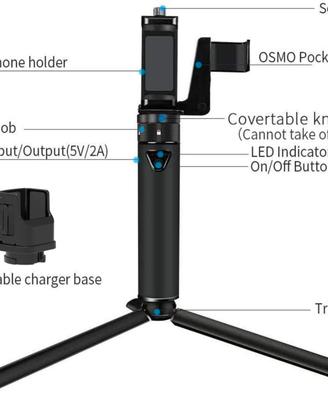 Smatree asta ricarica per DJI Pocket 2