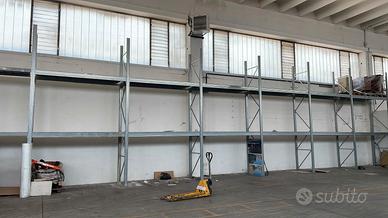 scaffalatura porta pallet zincata H 450 cm