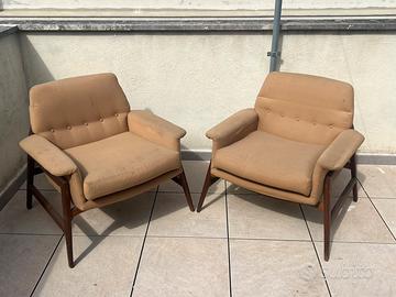 Coppia poltrone anni 70 stile svedese