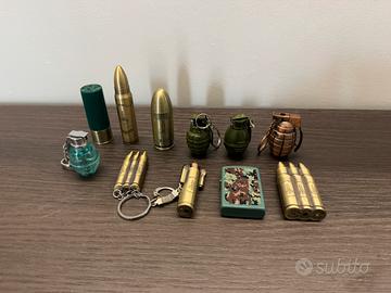 Collezione 11 accendini tipo militare