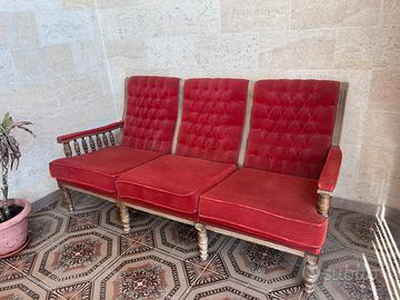 divano 3 posti + 2 poltrone del 900