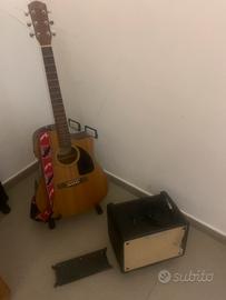Chitarra acustica (ampl) Fender CD 60 CA + amplif