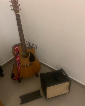 Chitarra acustica (ampl) Fender CD 60 CA + amplif